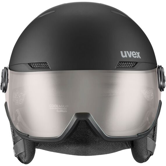 Uvex Wanted Visor pro V kask narciarski snowboard fotochromowy wizjer czarny, Kolor: czarny, Rozmiar: 54-58, 7 zdjęcie