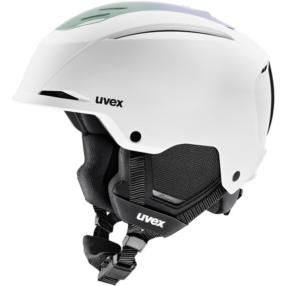Kask narciarski UVEX Resolution biało-fioletowy, Kolor: fioletowy, Rozmiar: 52-55