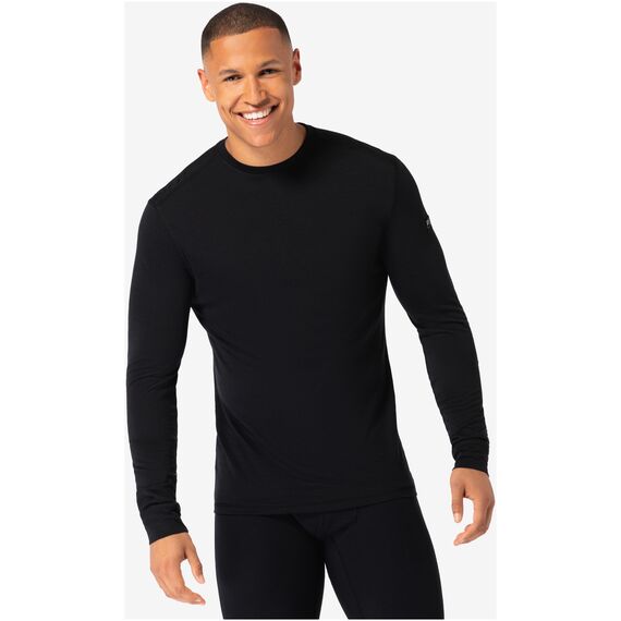SUPER.NATURAL TUNDRA175 LS koszulka męska termoaktywna merino czarna, Kolor: czarny, Rozmiar: L