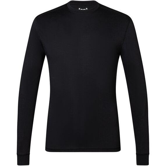 SUPER.NATURAL TUNDRA175 LS koszulka męska termoaktywna merino czarna, Kolor: czarny, Rozmiar: L, 3 zdjęcie