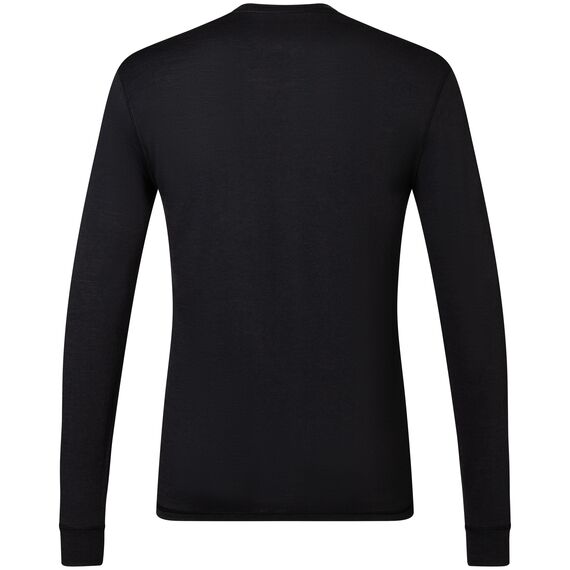 SUPER.NATURAL TUNDRA175 LS koszulka męska termoaktywna merino czarna, Kolor: czarny, Rozmiar: XL, 4 zdjęcie