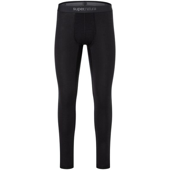 SUPER.NATURAL TUNDRA175 Tight legginsy męskie termoaktywne merino czarne, Kolor: czarny, Rozmiar: L, 6 zdjęcie