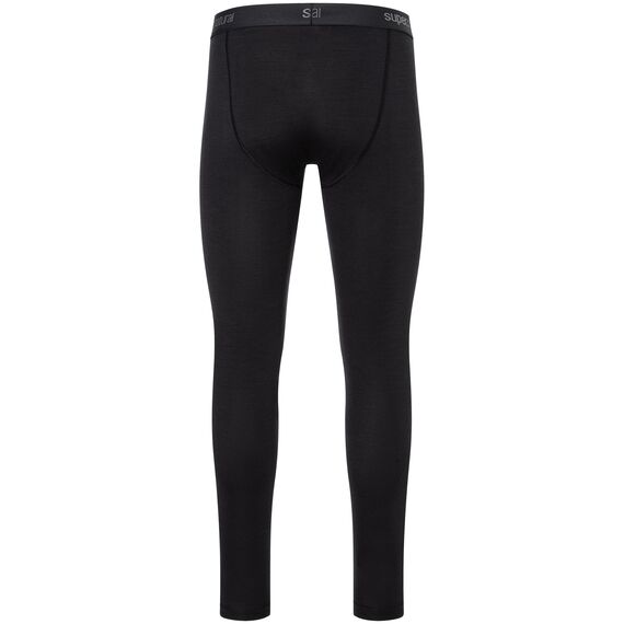 SUPER.NATURAL TUNDRA175 Tight legginsy męskie termoaktywne merino czarne, Kolor: czarny, Rozmiar: S, 7 zdjęcie