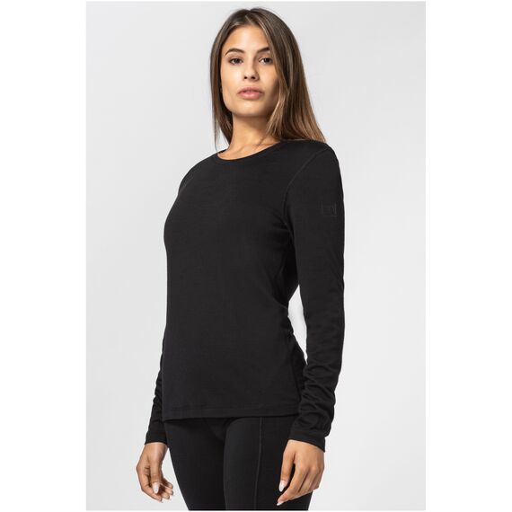 SUPER.NATURAL ARCTIC230 LS koszulka damska termoaktywna merino czarna, Kolor: czarny, Rozmiar: XS, 2 zdjęcie