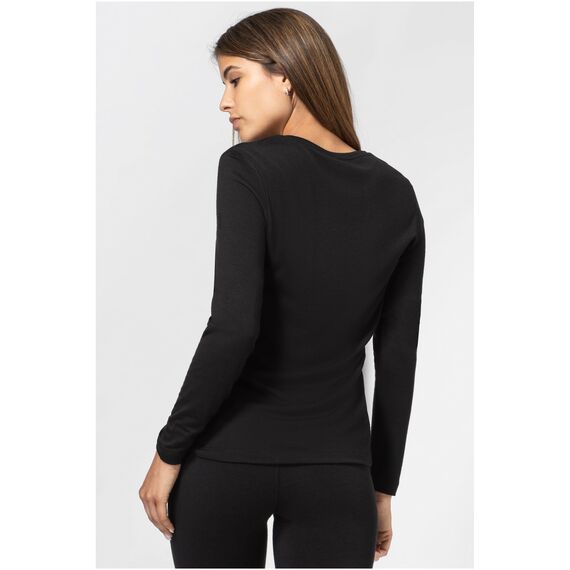 SUPER.NATURAL ARCTIC230 LS koszulka damska termoaktywna merino czarna, Kolor: czarny, Rozmiar: L, 3 zdjęcie