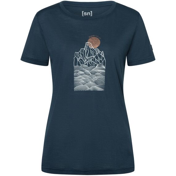SUPER.NATURAL Koszulka damska merino PREIKESTOLEN CLIFFS TEE szara, Kolor: szary, Rozmiar: M, 3 zdjęcie