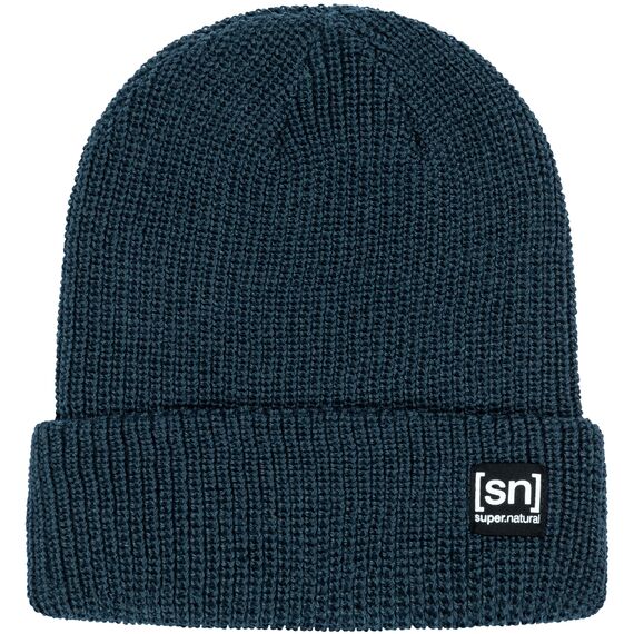 SUPER.NATURAL Merino Basic Beanie czapka unisex męska damska zimowa granatowa, Kolor: granatowy, Rozmiar: one size, 2 zdjęcie