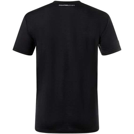 SUPER.NATURAL Carabineri Tee koszulka męska wspinanie trekking merino czarna, Kolor: czarny, Rozmiar: L, 4 zdjęcie