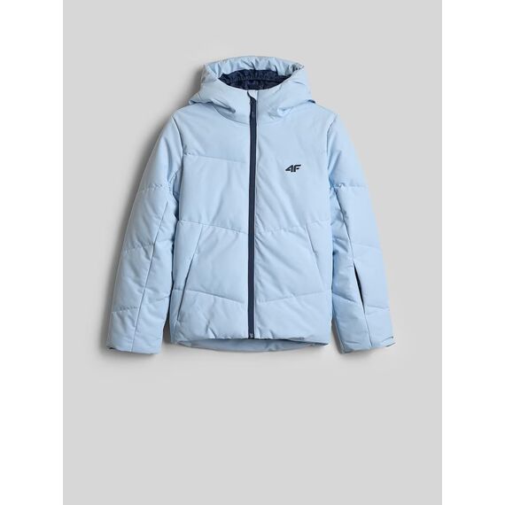 4F WINTER ADVENTURE F1194 dziewczęca kurtka zimowa narciarka niebieska, Kolor: niebieski, Rozmiar: 140