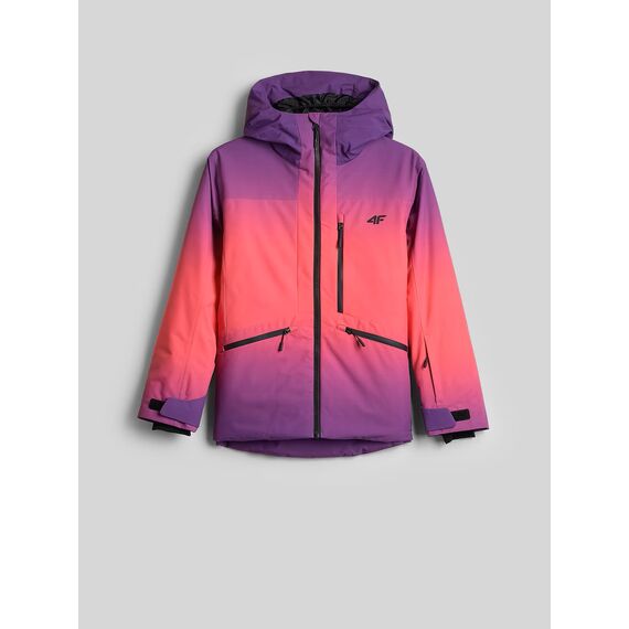 4F WINTER ADVENTURE F1199 Kurtka narciarska snowboardowa dziewczęca różowa, Kolor: różowy, Rozmiar: 128, 3 zdjęcie