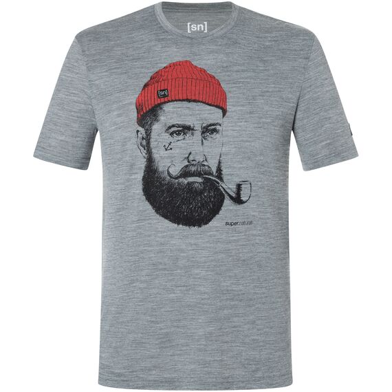 Koszulka z krótkim rękawem męska SUPER.NATURAL SAILOR TEE szara, Kolor: szary, Waga: 0.5, Rozmiar: ​L, 2 zdjęcie