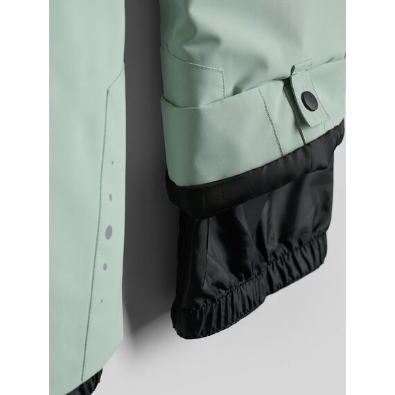 4F F1449 Spodnie narciarskie dziewczęce na szelkach snowboard sanki wodoodporne zielone, Kolor: zielony, Rozmiar: 158, 4 zdjęcie