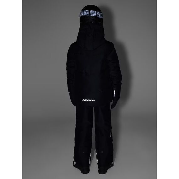 4F M1445 Spodnie chłopięce narciarskie snowboardowe na szelkach wodoodporne czarne, Kolor: czarny, Rozmiar: 146, 6 zdjęcie