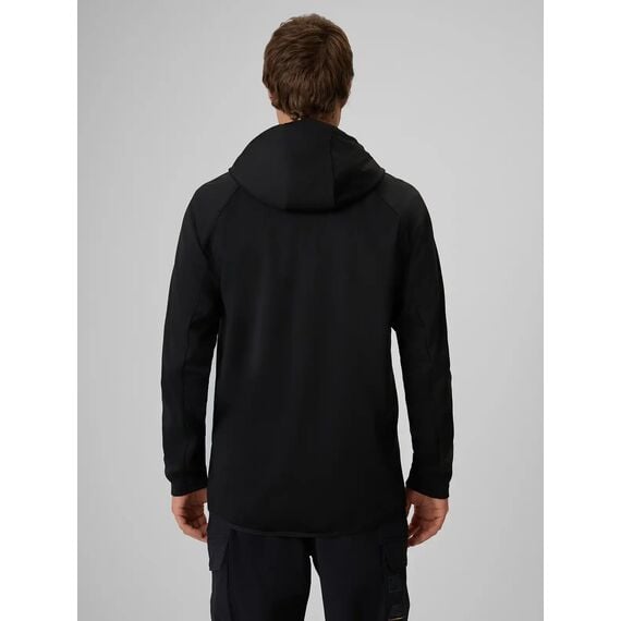 4F M646 Kurtka męska SOFTSHELL sportowa na co dzień czarna, Kolor: czarny, Rozmiar: XXL, 4 zdjęcie