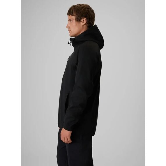 4F M646 Kurtka męska SOFTSHELL sportowa na co dzień czarna, Kolor: czarny, Rozmiar: XXL, 3 zdjęcie
