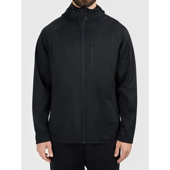 4F M646 Kurtka męska SOFTSHELL sportowa na co dzień czarna, Kolor: czarny, Rozmiar: XXL, 6 zdjęcie