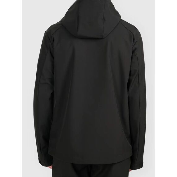 4F M608 Funkcojnalna kurtka męska SOFTSHELL z kapturem na co dzień czarna, Kolor: czarny, Rozmiar: XL, 8 zdjęcie