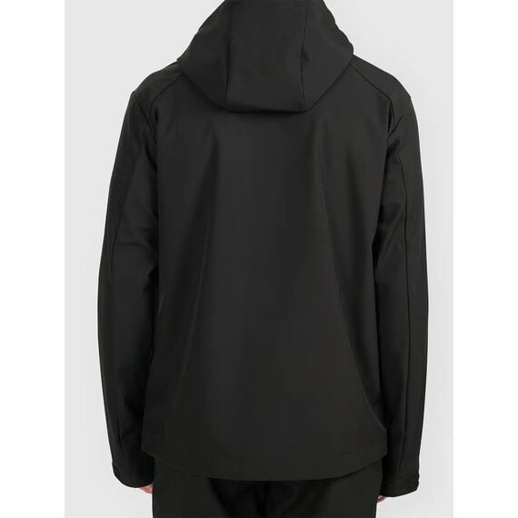 4F M608 Funkcojnalna kurtka męska SOFTSHELL z kapturem na co dzień czarna, Kolor: czarny, Rozmiar: M, 8 zdjęcie