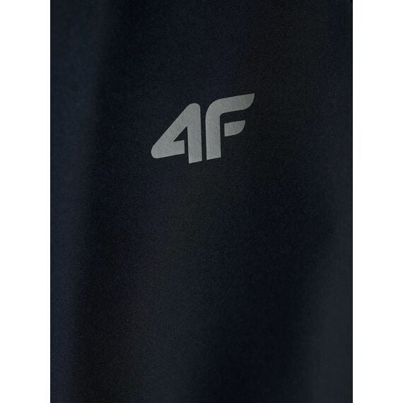 4F F605 Kurtka damaska SOFTSHELL z kapturem na co dzień czarna, Kolor: czarny, Rozmiar: L, 4 zdjęcie
