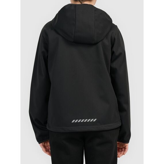 4F M598 Kurtka chłopięca SOFTSHELL Wiatroodporna na co dzień czarna, Kolor: czarny, Rozmiar: 158, 2 zdjęcie