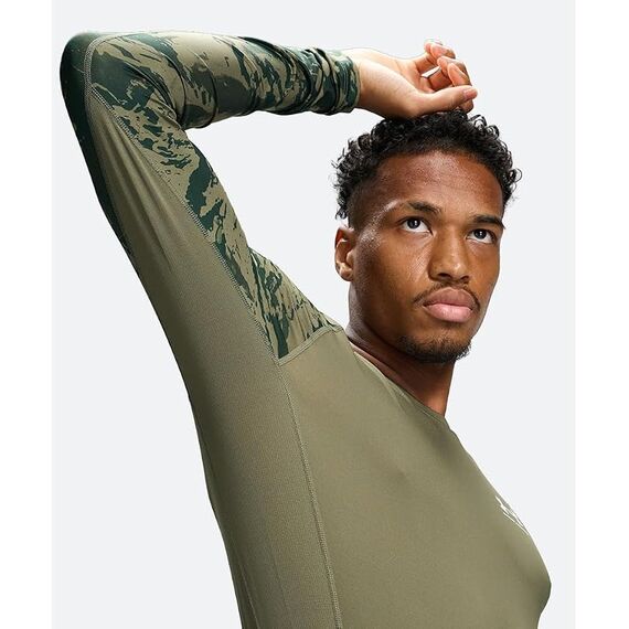 Under Armour UA HG Armour Comp CB LS męska koszulka sportowa treningowa zielona, Kolor: zielony, Rozmiar: S, 4 zdjęcie