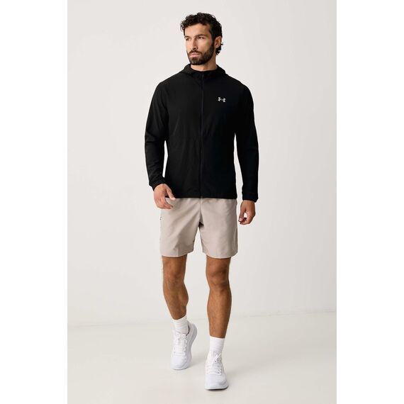 Under Armour UA Velociti Hooded Jacket lekka męska kurtka biegowa z kapturem czarna, Kolor: czarny, Rozmiar: S, 3 zdjęcie