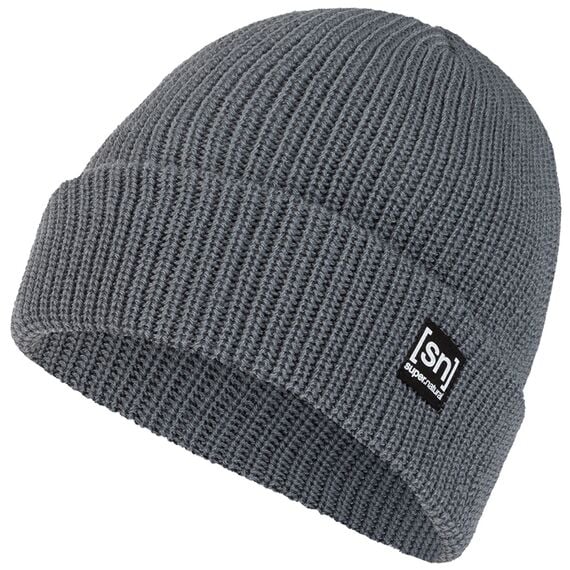 SUPER.NATURAL Czapka MERINO BASIC BEANIE szaro-niebieska, Kolor: niebieski, Rozmiar: one size