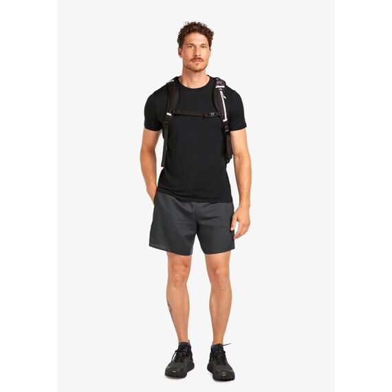 SUPER.NATURAL Koszulka męska merino ASCENDERS TEE czarna, Kolor: czarny, Rozmiar: M, 2 zdjęcie