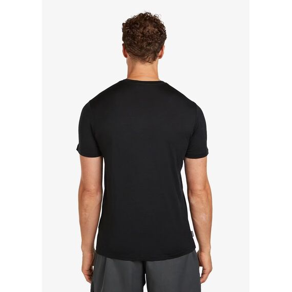 SUPER.NATURAL Koszulka męska merino ASCENDERS TEE czarna, Kolor: czarny, Rozmiar: L, 3 zdjęcie
