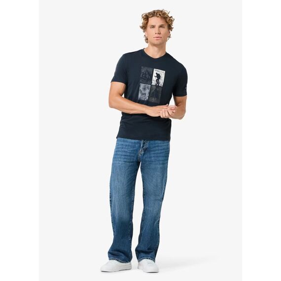 SUPER.NATURAL Koszulka męska merino GO HIKING TEE granatowa, Kolor: granatowy, Rozmiar: S, 2 zdjęcie