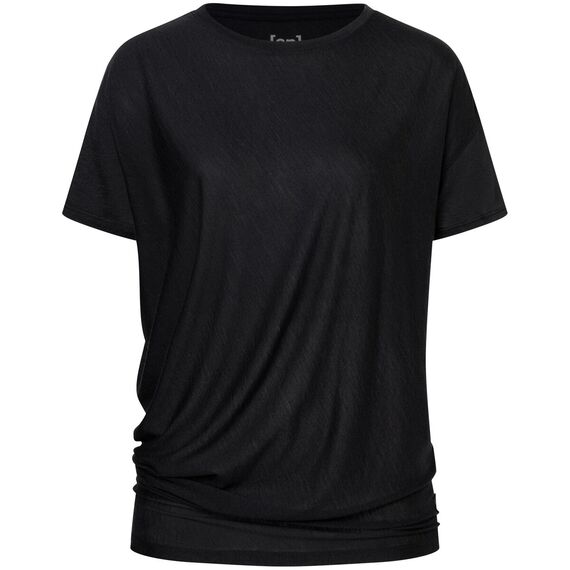 SUPER.NATURAL Koszulka z krótkim rękawkiem damska merino Yoga Losee Tee czarna, Kolor: czarny, Rozmiar: S, 3 zdjęcie