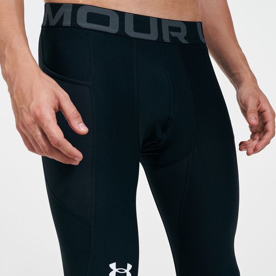 Under Armour UA HG Armour 3/4 Legging męskie legginsy treningowe czarne, Kolor: czarny, Rozmiar: S, 4 zdjęcie