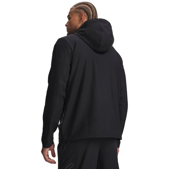 Under Armour UA Unstoppable Woven Jacket męska kurtka sportowa z kapturem czarna, Kolor: czarny, Rozmiar: M, 2 zdjęcie