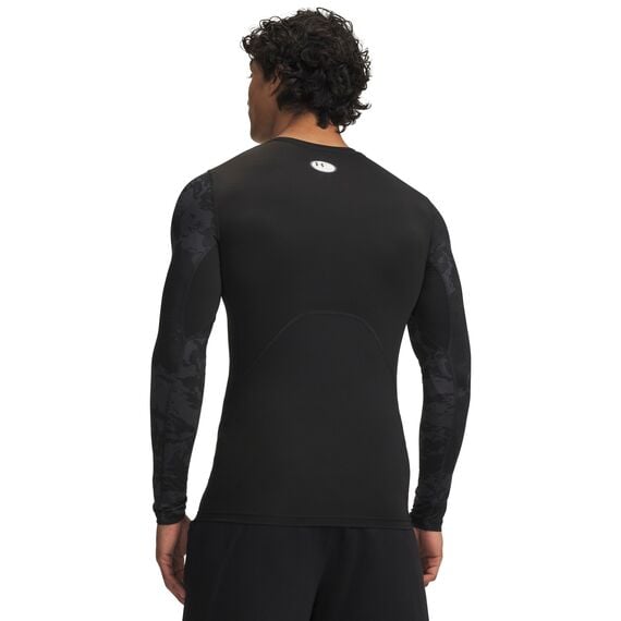 Under Armour UA HG Armour Comp CB LS męska koszulka sportowa treningowa czarna, Kolor: czarny, Rozmiar: L, 2 zdjęcie