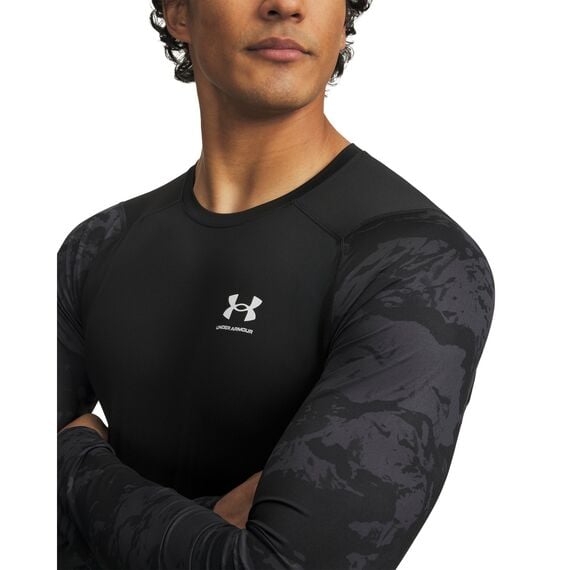 Under Armour UA HG Armour Comp CB LS męska koszulka sportowa treningowa czarna, Kolor: czarny, Rozmiar: S, 3 zdjęcie
