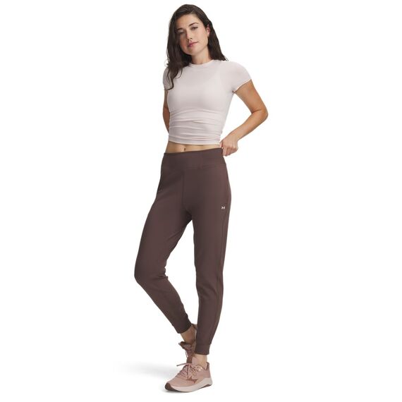 Under Armour UA Motion damskie joggery spodnie sportowe na co dzień brązowe, Kolor: brązowy, Rozmiar: S, 3 zdjęcie