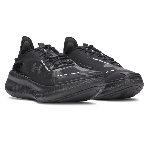 UNDER ARMOUR Buty sportowe unisex elastyczny zapiętek Echo SlipSpeed czarny, Kolor: czarny, Rozmiar: 8.5/10, 4 zdjęcie
