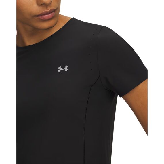 Under Armour Vanish Elite SS T-shirt koszulka damska treningowa szybkoschnąca czarna, Kolor: czarny, Rozmiar: XS, 3 zdjęcie