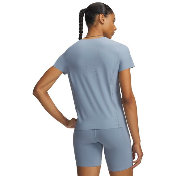 Under Armour Vanish Elite SS T-shirt koszulka damska treningowa szybkoschnąca niebieska, Kolor: niebieski, Rozmiar: L, 2 zdjęcie