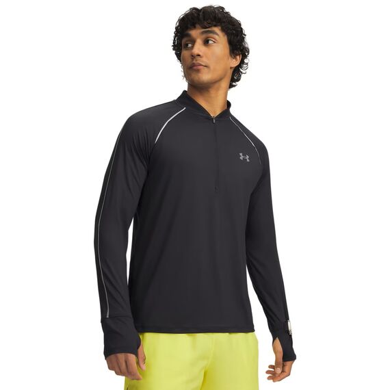 Under Armour UA Velociti Half Zip męska bluza biegowa treningowa szybkoschnąca czarna, Kolor: czarny, Rozmiar: L