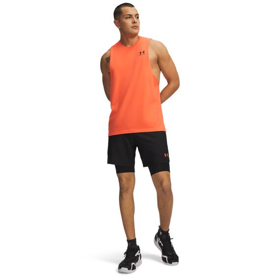 Under Armour UA Vanish Woven 2.0 2w1 męskie spodenki treningowe czarny, Kolor: czarno-pomarańczowy, Rozmiar: M, 4 zdjęcie