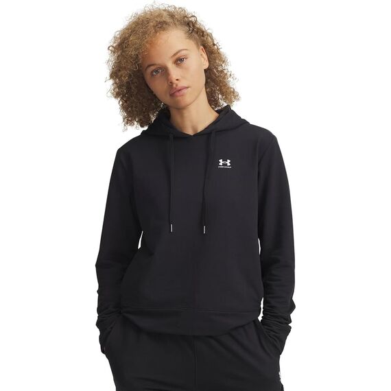 UNDER ARMOUR bluza damska z kapturem Sport Terry Hoodie czarna, Kolor: czarny, Rozmiar: M