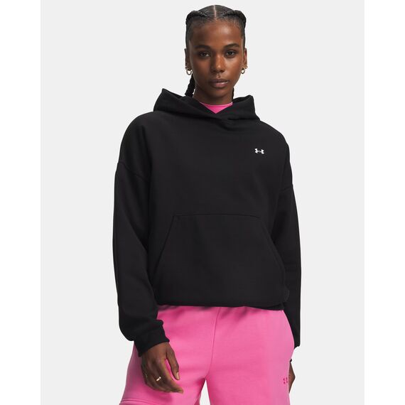 UNDER ARMOUR damska bluza dresowa Icon Fleece Hoodie czarna, Kolor: czarny, Rozmiar: L