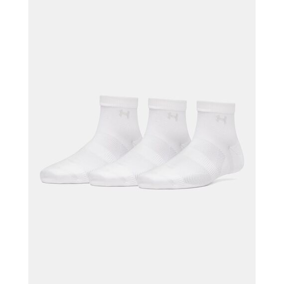 UNDER ARMOUR damskie skarpety za kostkę sportowe Women's Vanish 3 szt białe, Kolor: biały, Rozmiar: S
