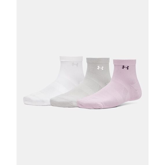 UNDER ARMOUR damskie skarpety za kostkę sportowe Women's Vanish 3 szt mix róż, Kolor: różowy, Rozmiar: M