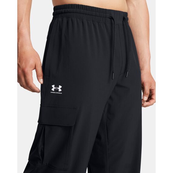 UNDER ARMOUR męskie spodnie cargo Vibe Woven Cargo Pants czarne, Kolor: czarny, Rozmiar: L, 4 zdjęcie