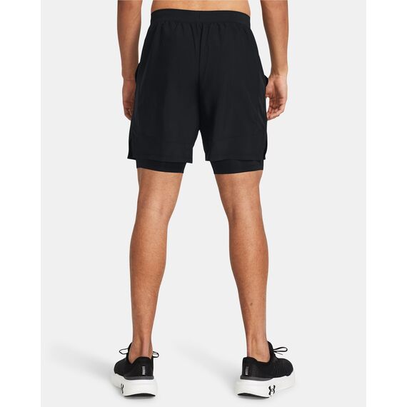 UNDER ARMOUR męskie spodenki na treningi LAUNCH 7'' 2-IN-1 SHORTS czarny, Kolor: czarny, Rozmiar: XXL, 3 zdjęcie