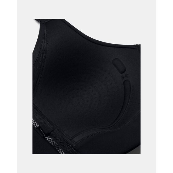 UNDER ARMOUR Biustonosz sportowy UA High Zip Infinity 2.0 czarny, Kolor: czarny, Rozmiar: L A-C, 4 zdjęcie