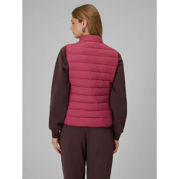 4F Kamizelka puchowa pikowana damska F371 CITY JACKETS różowa, Kolor: różowy, Rozmiar: L, 2 zdjęcie
