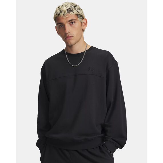 UNDER ARMOUR bluza męska bez kaptura Rival LW Crew czarny, Kolor: czarny, Rozmiar: M